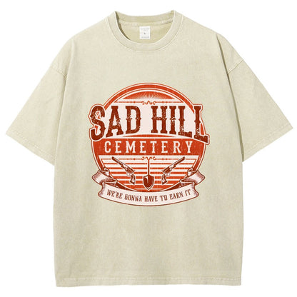 Lonely Hill Cemetery Vintage Distressed T-shirt