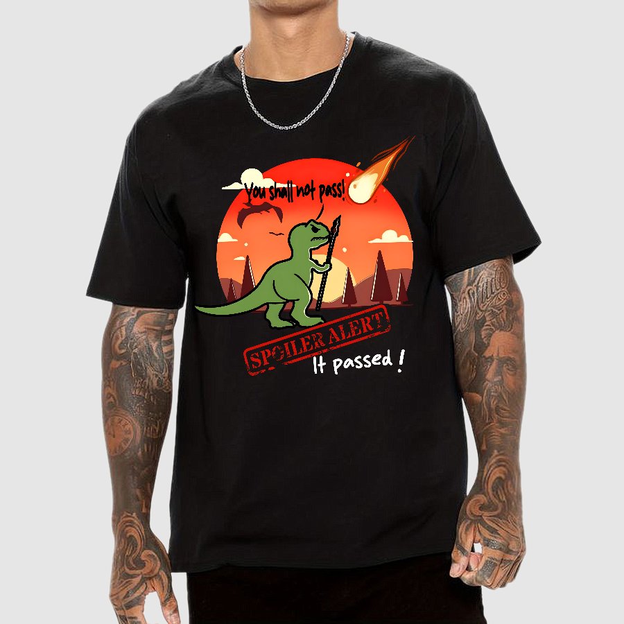 Spoiler alert You shall not proceed! Geek T-Shirt