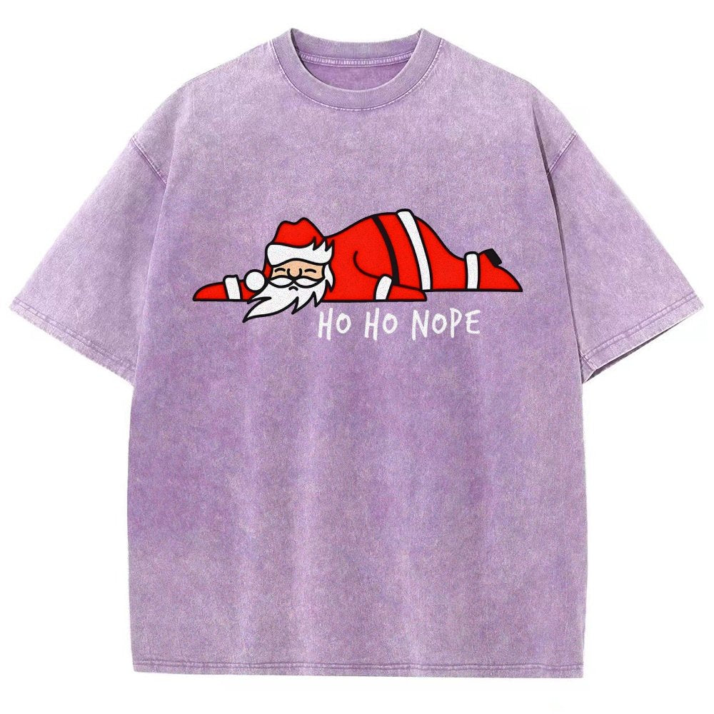 Ho Ho Nope Vintage Distressed T-shirt