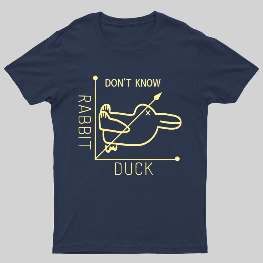 Rabbit or Duck - Don't know - Math Graph Geeky T-Shirt