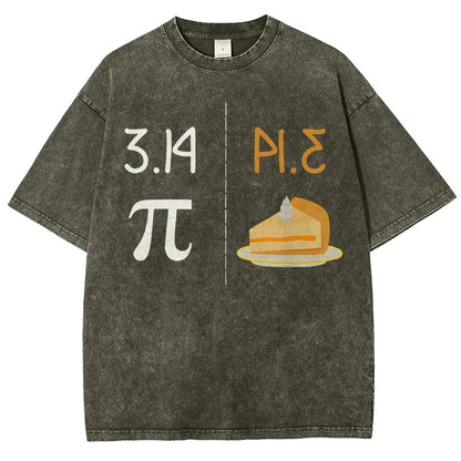 Funny PI Mirror Image Of 3.14 Is PIE Vintage Distressed T-shirt