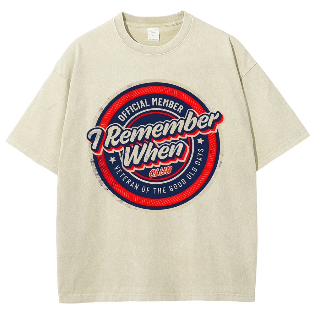 Remember When Vintage Distressed T-shirt