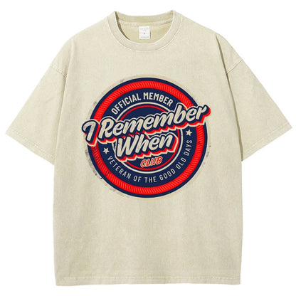 Remember When Vintage Distressed T-shirt