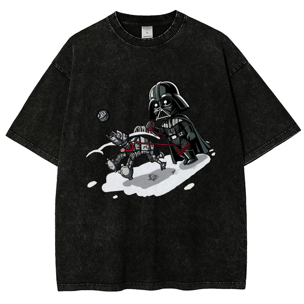 Even villains need to walk their pets Vintage Distressed T-shirt