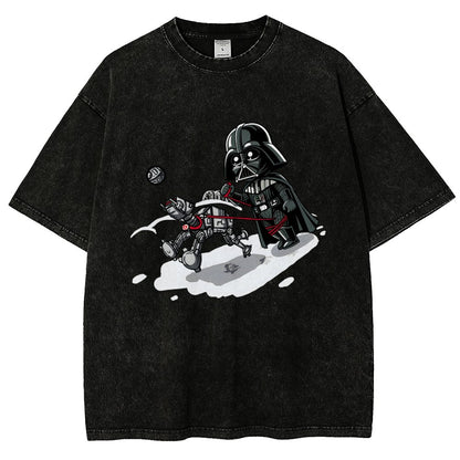 Even villains need to walk their pets Vintage Distressed T-shirt
