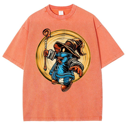 The Black Mage Vintage Distressed T-shirt