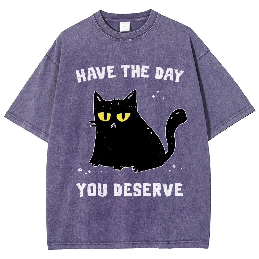 Karma Kitten Vintage Distressed T-shirt