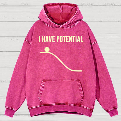 I Have Potential Energy Science Vintage Distressed Hoodie
