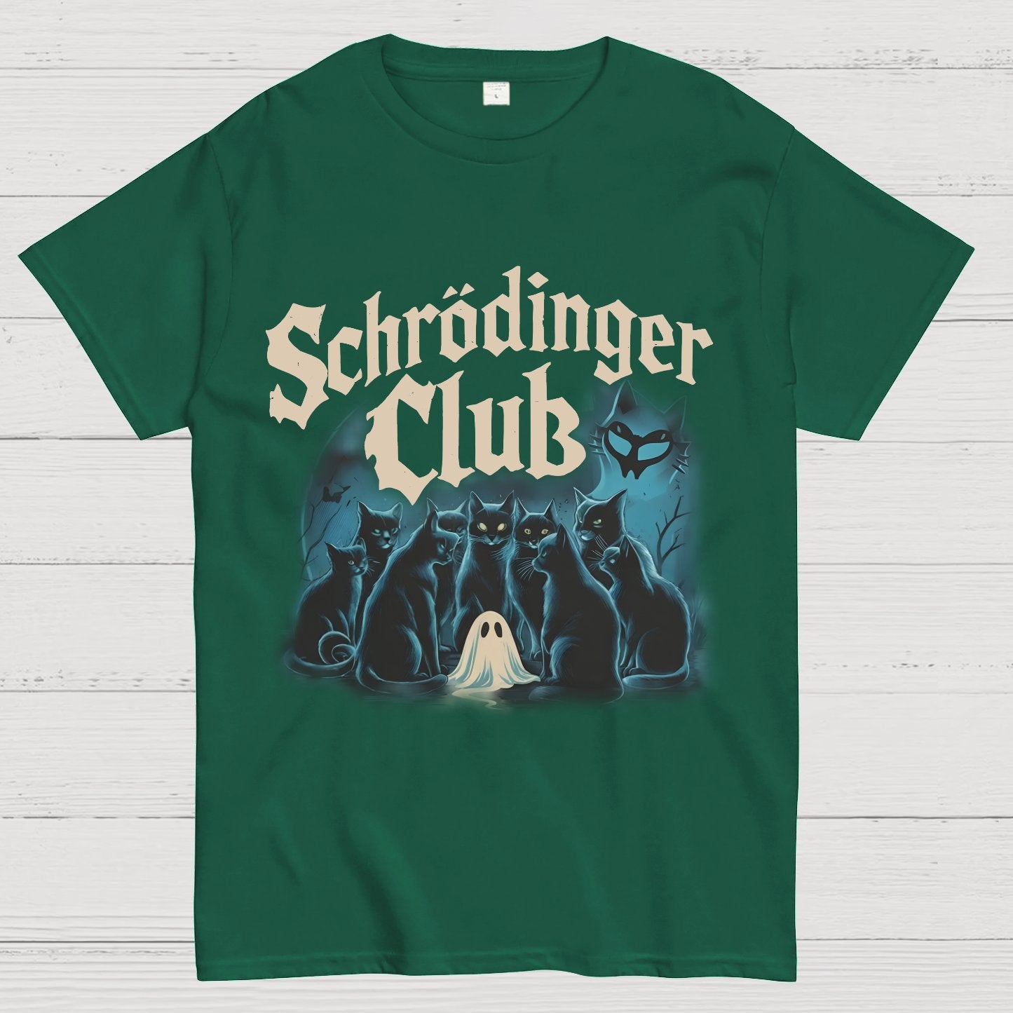Schrödinger Cat Club Halloween Geeky T-Shirt