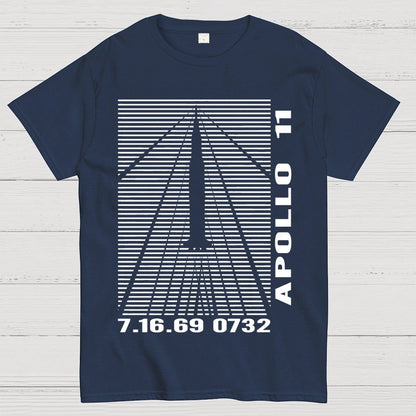 Shockwaves Apollo 11 Retro Space Design Unisex Geek T-Shirt