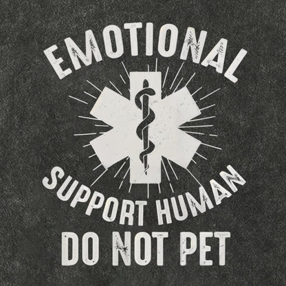 Emotional Support Human Vintage Distressed T-shirt