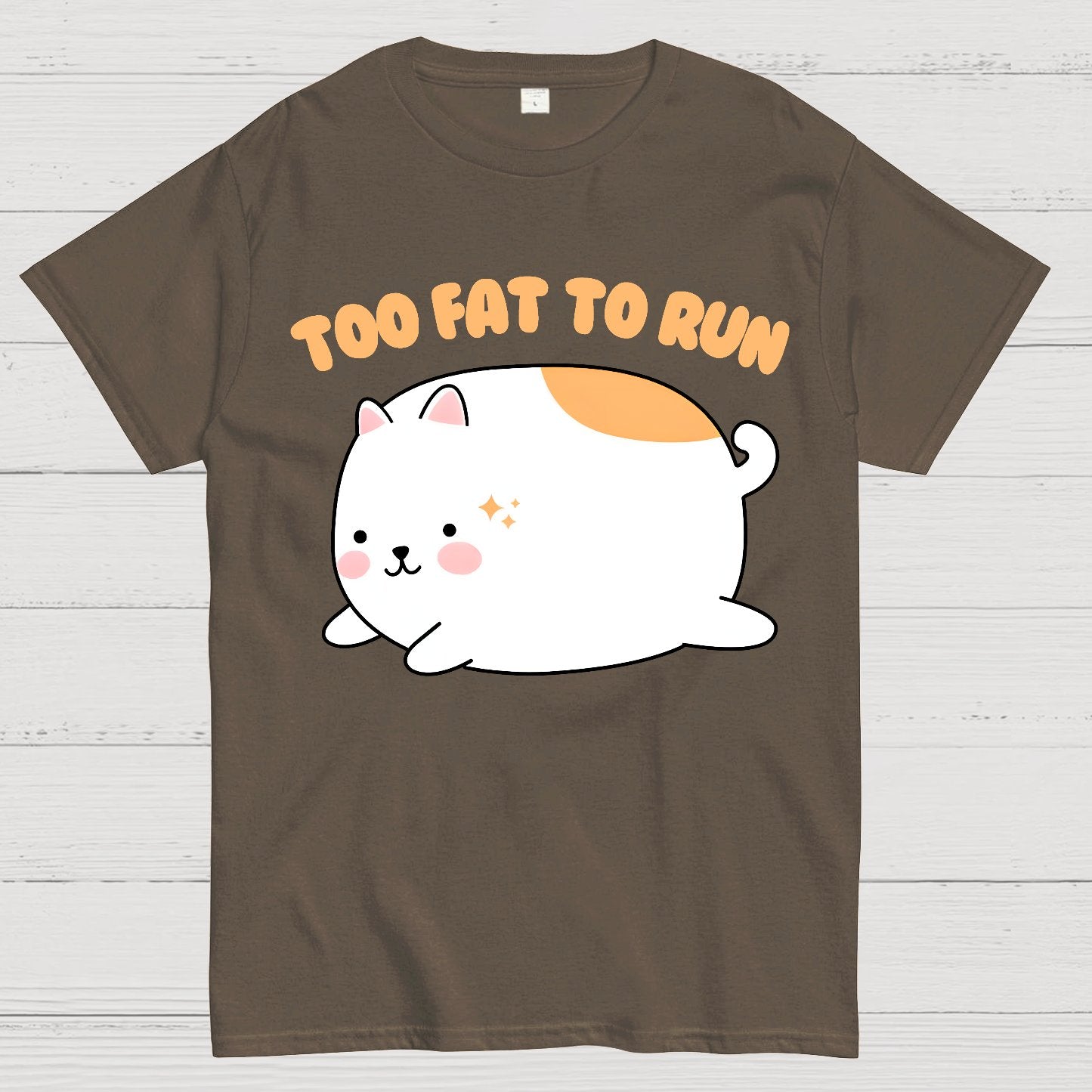 Too Fat To Run Funny Geek T-Shirt