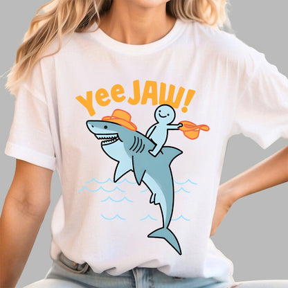 Yee Jaw! Shark Week Geek T-Shirt