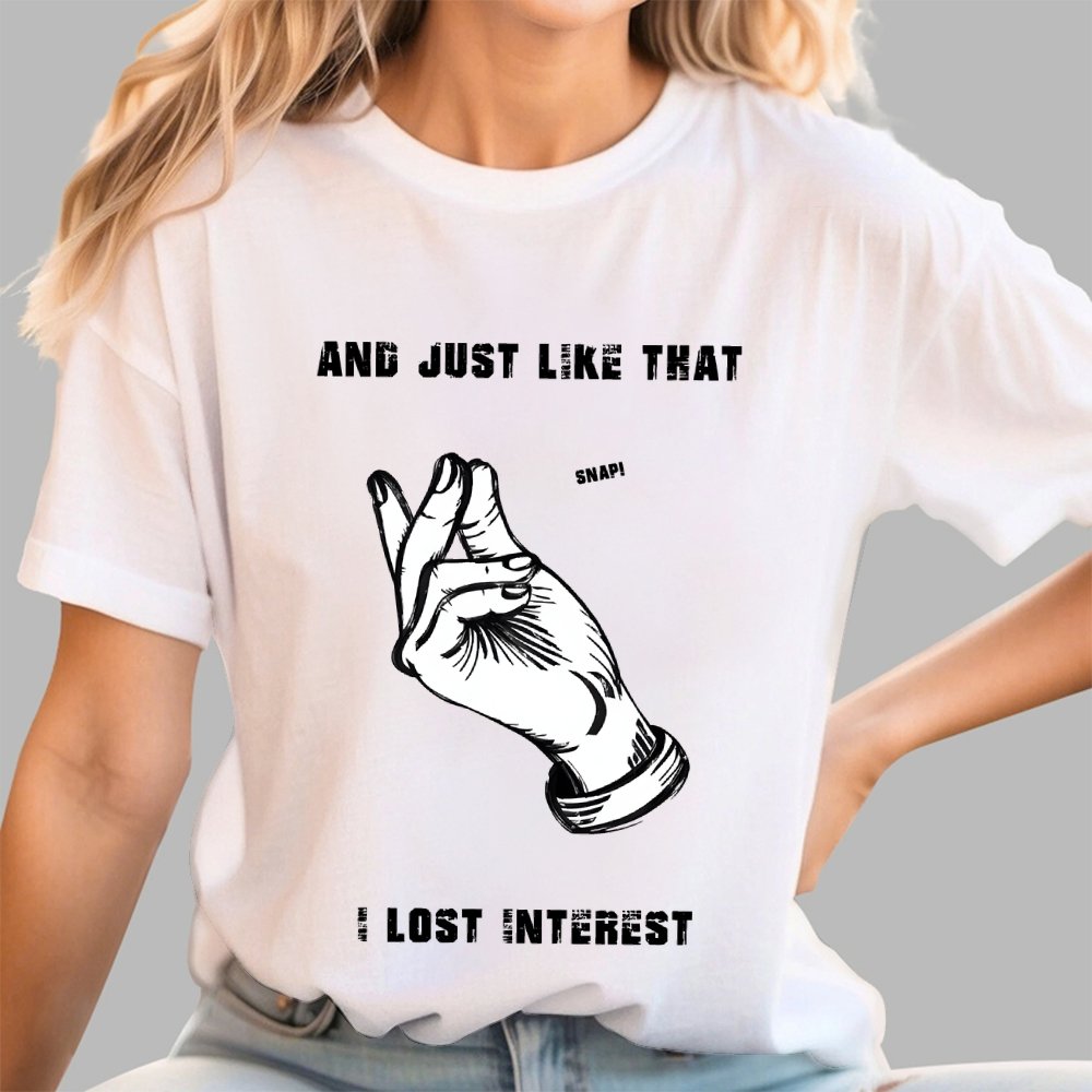 I Lost Interest Geek T-Shirt