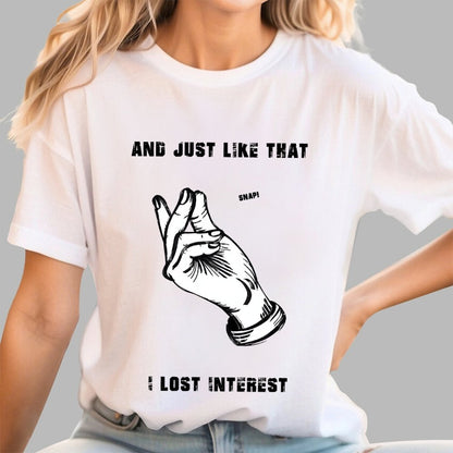 I Lost Interest Geek T-Shirt
