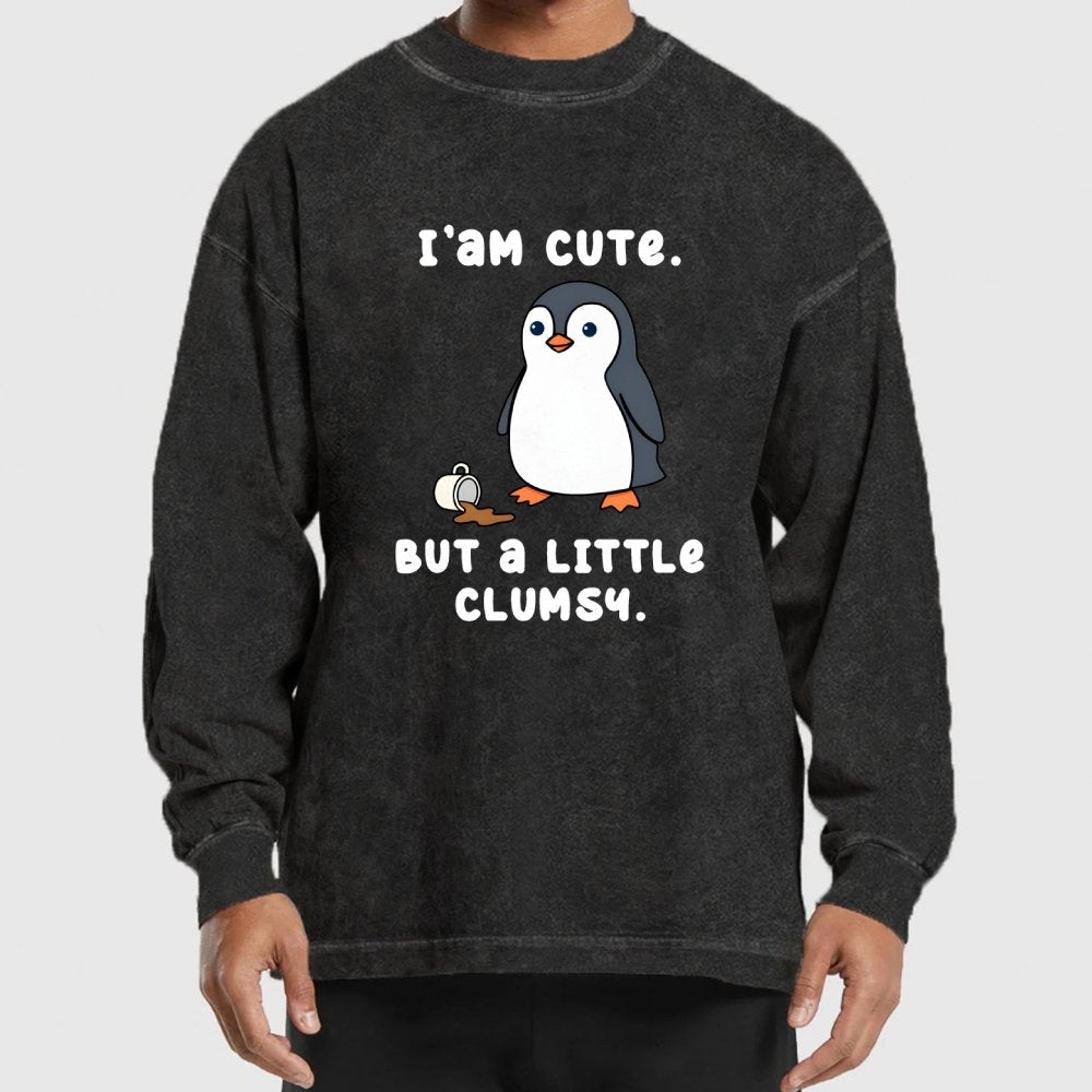 Little Clumsy Washed Long Sleeve Tee