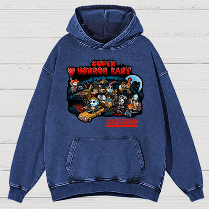 Super Horror Kart Vintage Distressed Hoodie