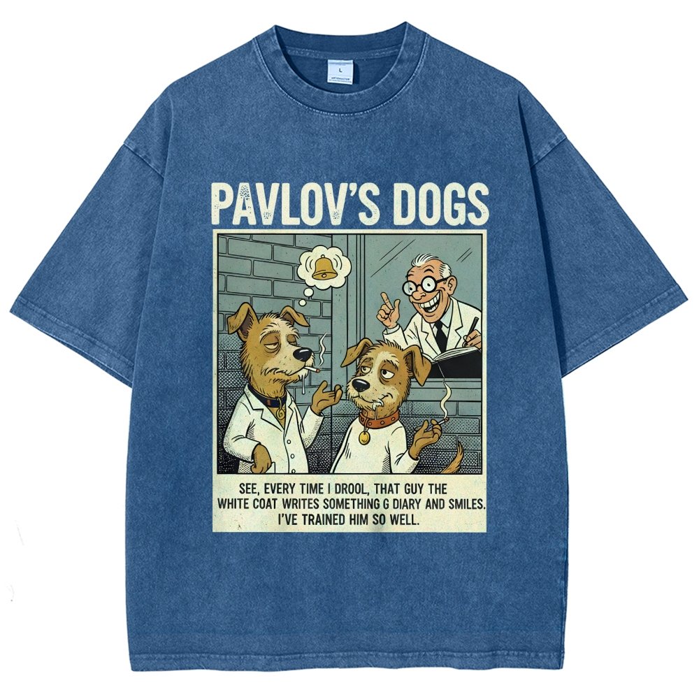Pavlov's Dogs Art Print Vintage Distressed T-shirt