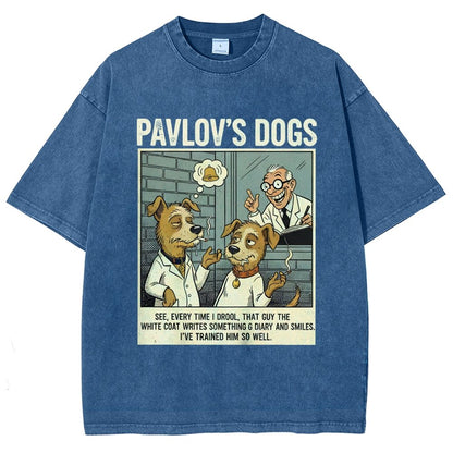 Pavlov's Dogs Art Print Vintage Distressed T-shirt