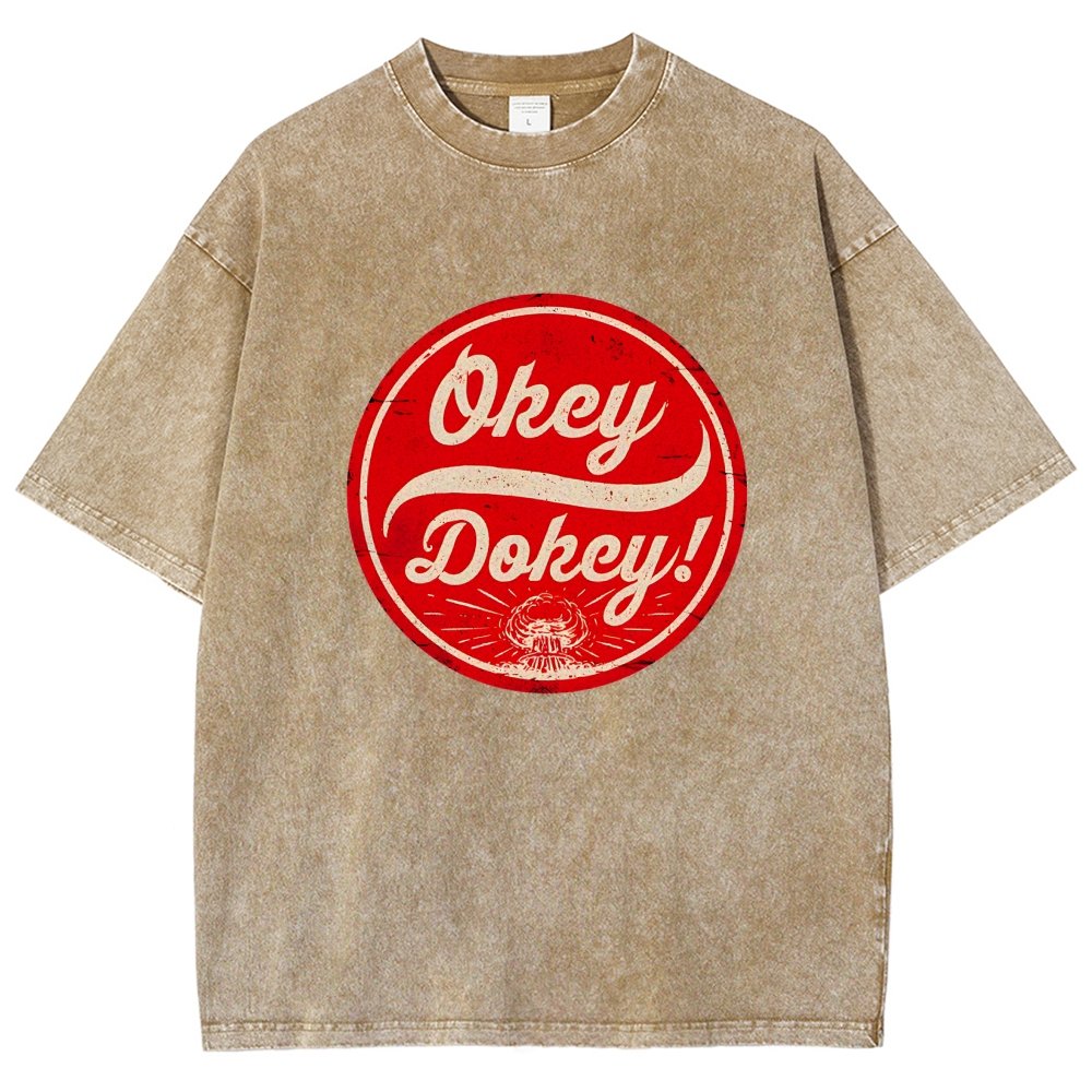 Okey Dokey - The Last Drink Vintage Distressed T-shirt
