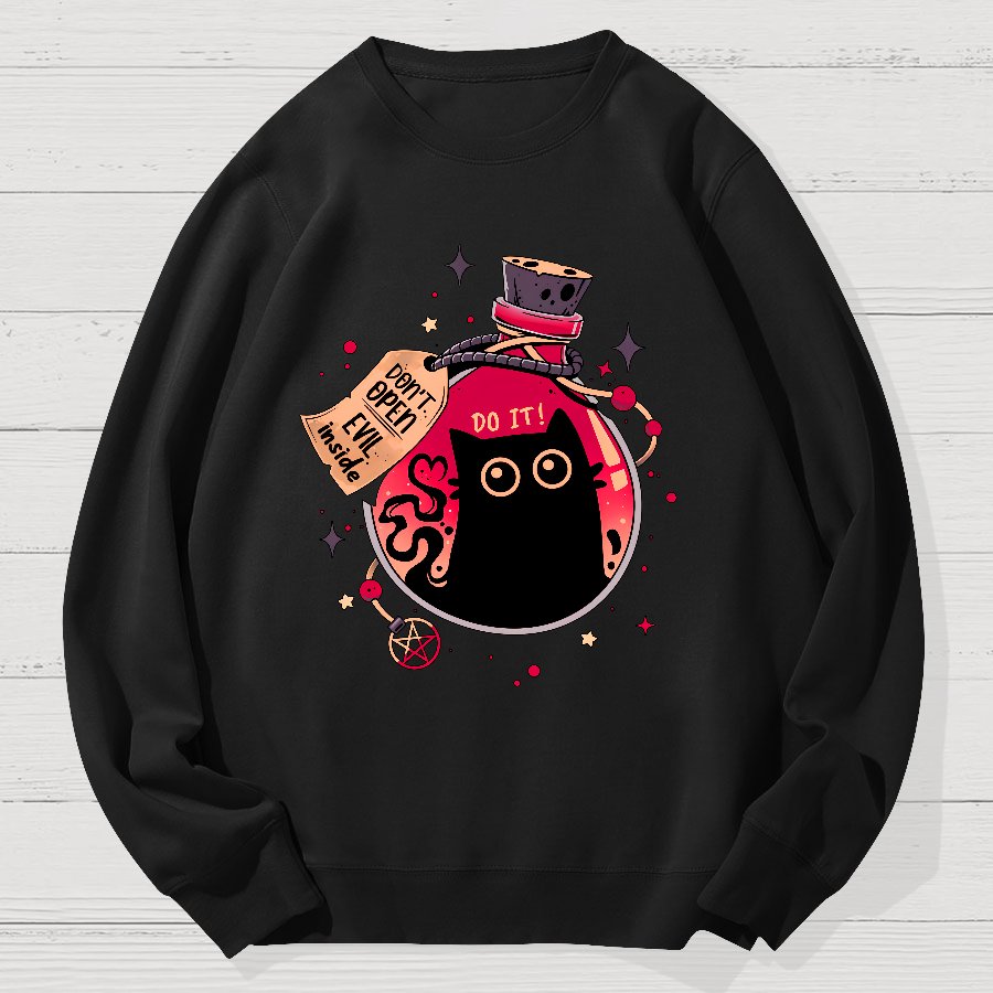 Bottled Menace Geek Cotton Sweatshirt