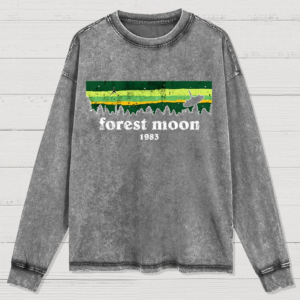 Vintage Forest Glade Washed Long Sleeve Tee