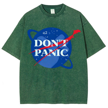 Don't Panic Vintage Distressed T-shirt