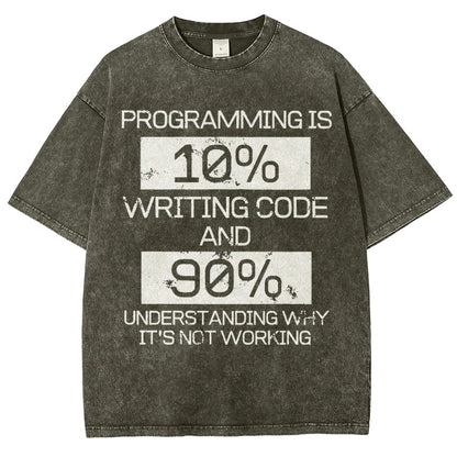 Funny Gift Programmer Computer Vintage Distressed T-shirt