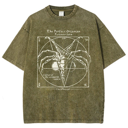 Mystery Pentagram Vintage Distressed T-shirt