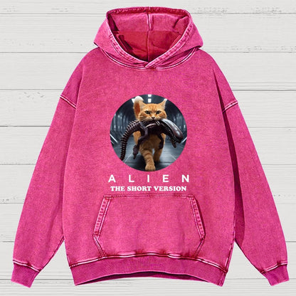 Mysterious Creature Short Version Vintage Distressed Hoodie