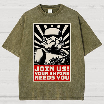 Join Us Your Realm Needs You Vintage Distressed T-shirt
