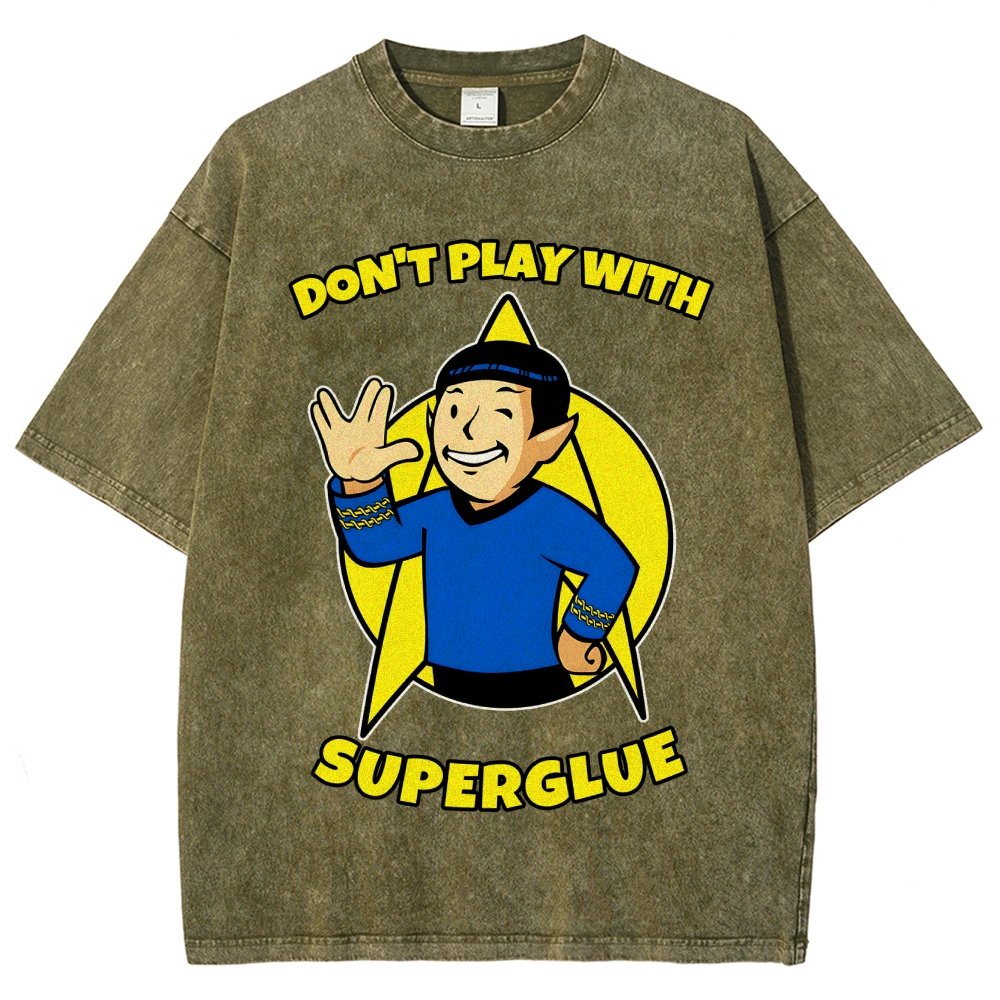 Don't Play With Superglue Vintage Distressed T-shirt