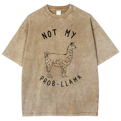 Not My Probllama Vintage Distressed T-shirt