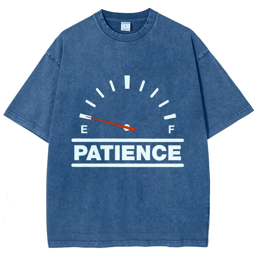 Funny Patience Vintage Distressed T-shirt