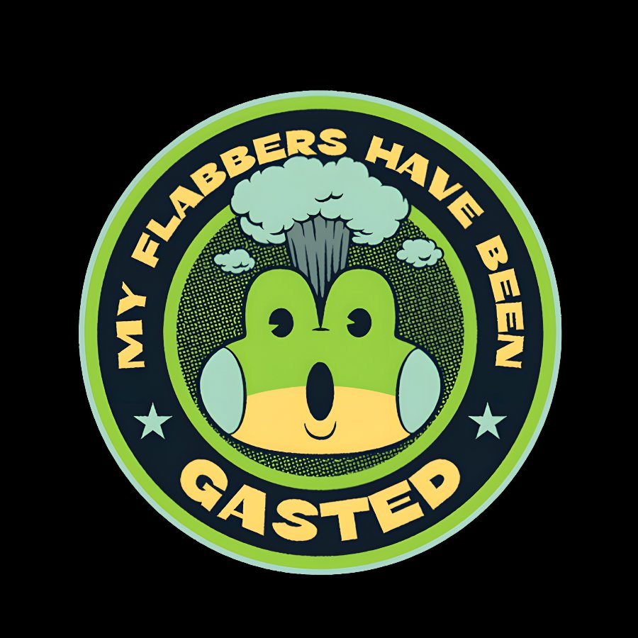 My Flabbers Have Been Gasted Funny Frog Geek T-Shirt