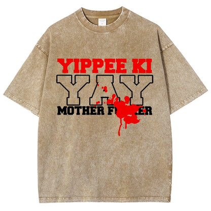 Yippee Ki-yay... You know the rest Vintage Distressed T-shirt