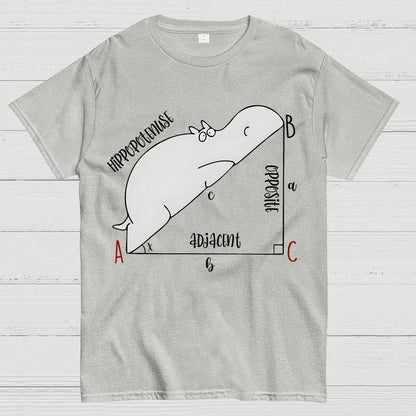 Interesting Math, Cute Hippo, Math Geek T-Shirt