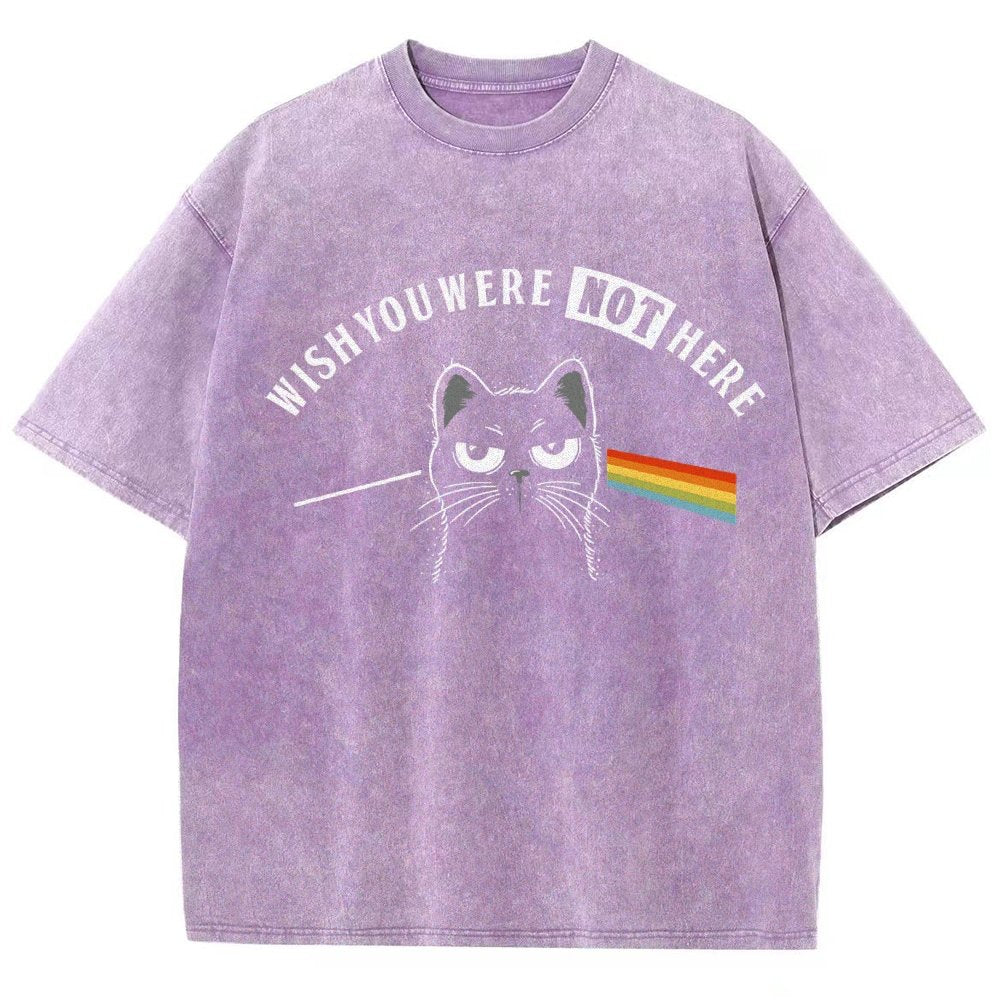 Wish You Were NOT Here Vintage Distressed T-shirt