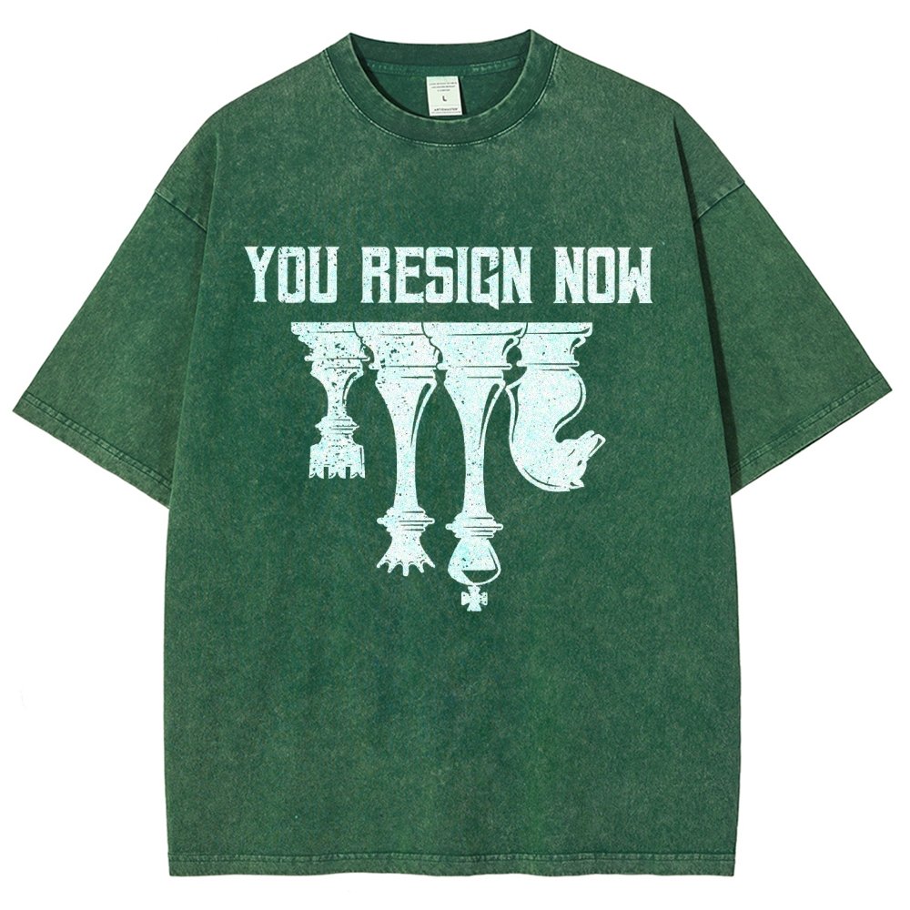 Chess You Resign Now Vintage Distressed T-shirt