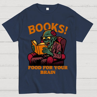 Books! Food For Your Brain Geek T-Shirt