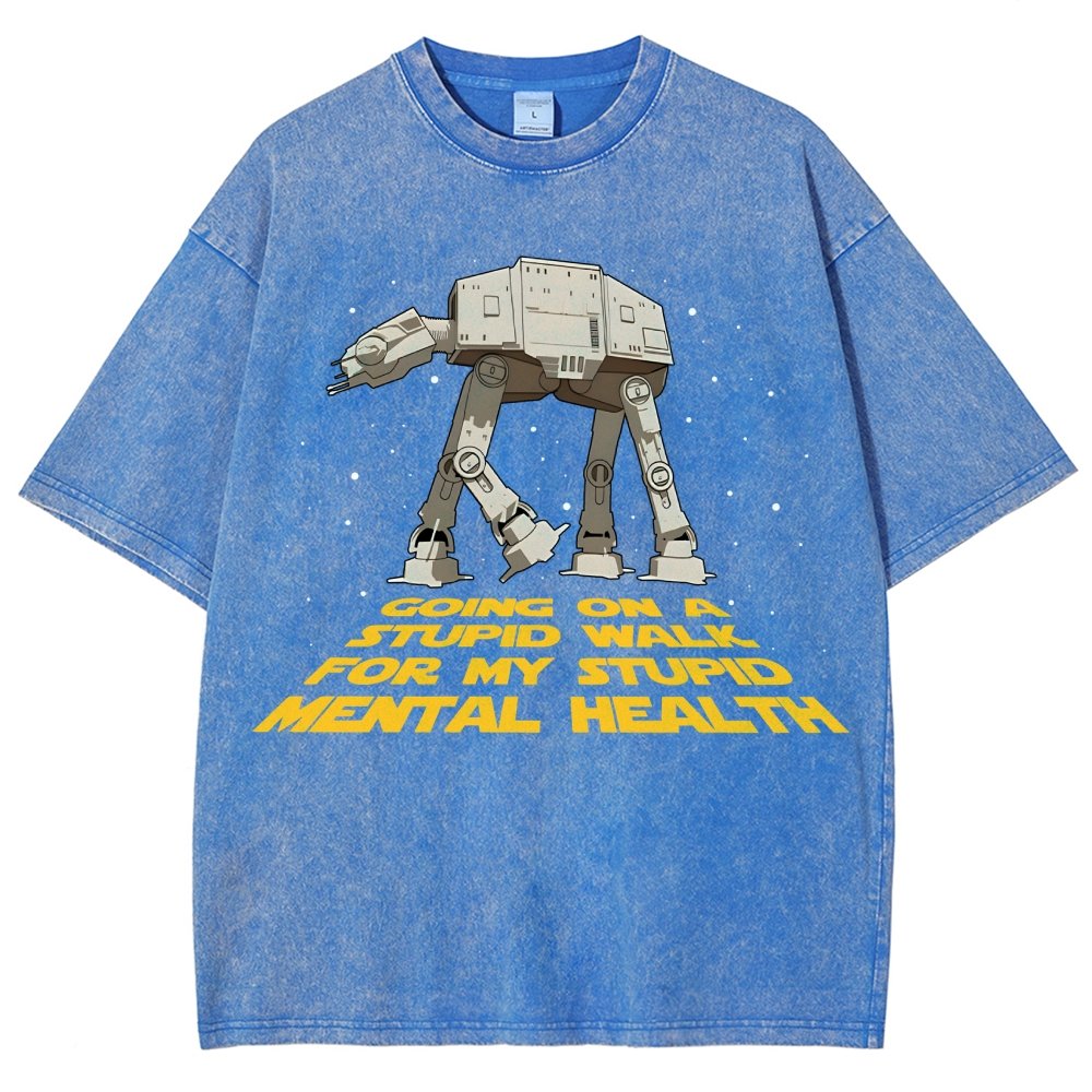 Galactic Wander Vintage Distressed T-shirt