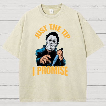 Just the Tip I Promise Halloween Vintage Distressed T-shirt