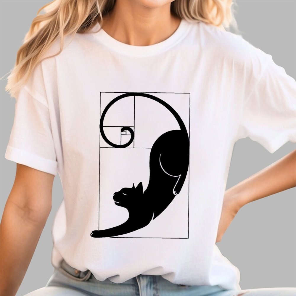 Fibonacci cat golden ratio Geek T-Shirt
