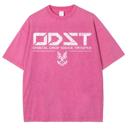 Military White Vintage Vintage Distressed T-shirt