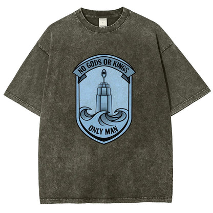 No Gods Or Kings Only Man Vintage Distressed T-shirt