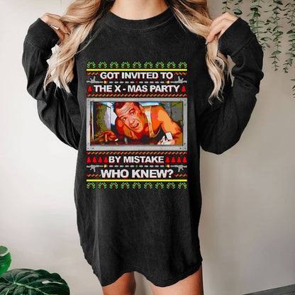 Got invited to the X-mas Party Washed Long Sleeve Tee