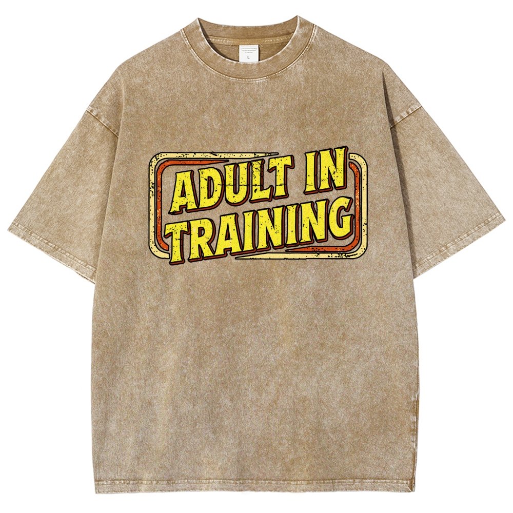 Adult In Training Vintage Distressed T-shirt