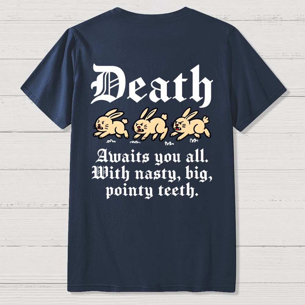 Run Away Front And Back Printing Geek T-Shirt