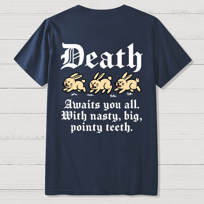 Run Away Front And Back Printing Geek T-Shirt