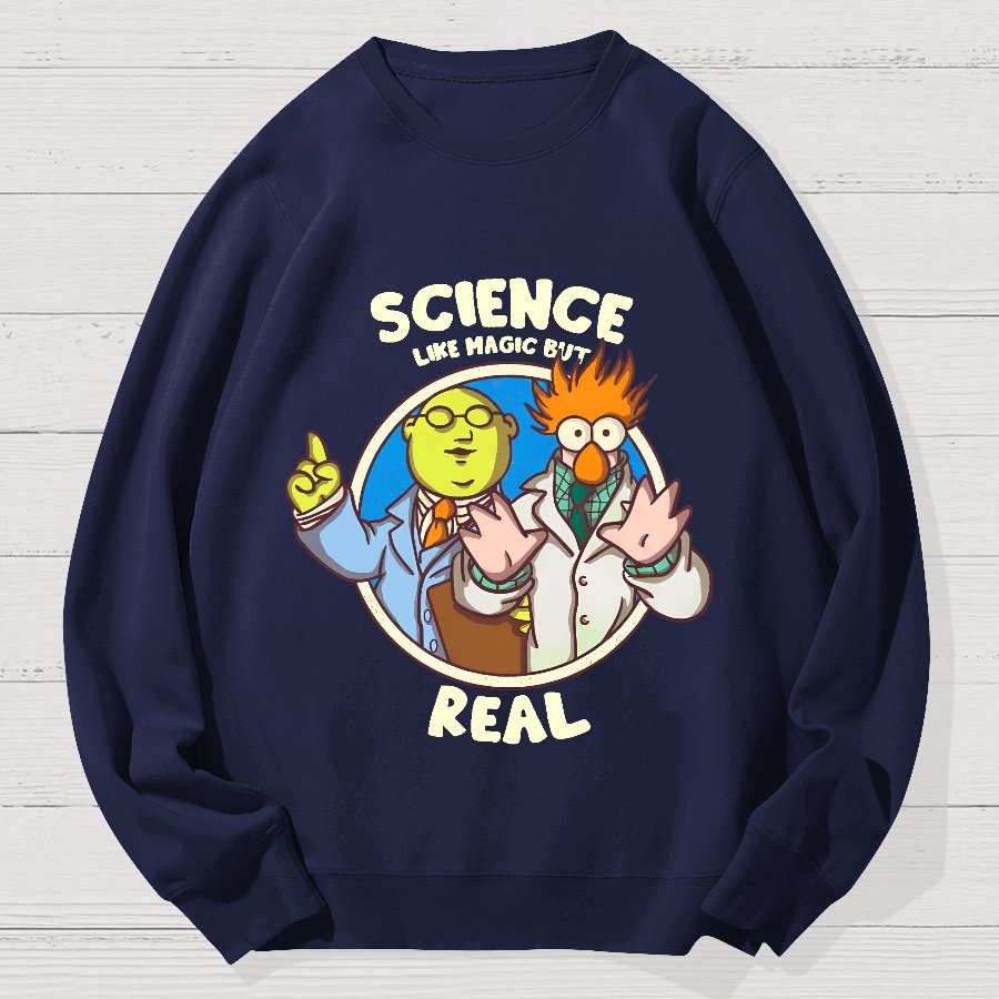 Science Like Magic Geek Cotton Sweatshirt